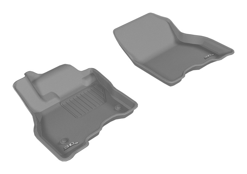 Nissan Leaf Floor Mats - Front - 3D MAXpider - Kagu - Gray - `13-`19